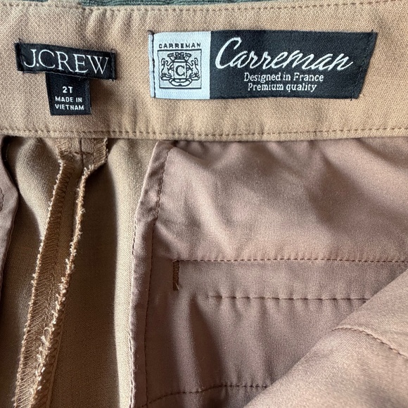 J Crew Natalia Pant, Camel, size 2 Tall - Picture 5 of 7